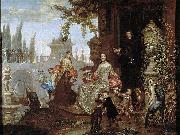 Portrait of a Family in a Garden unknow artist
